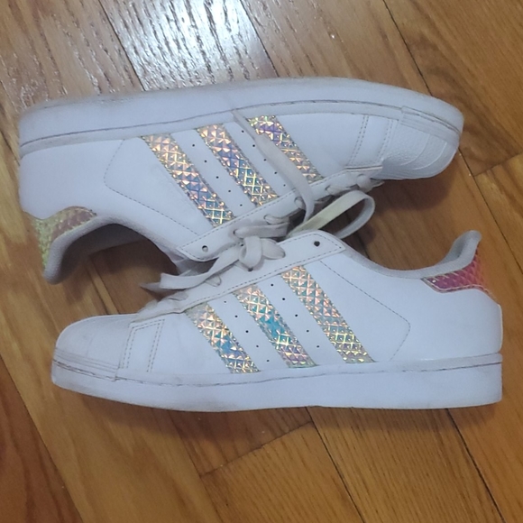 adidas shoes with holographic stripes